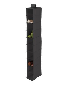 10-Shelf Hanging Closet Organizer - Black