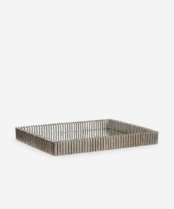 Ribbed Organic Silver Tray - DefaultTitle