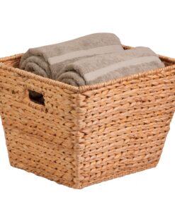 Natural Decorative Water Hyacinth Tall Basket