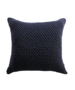 Cotton Knit Textured Throw Pillow