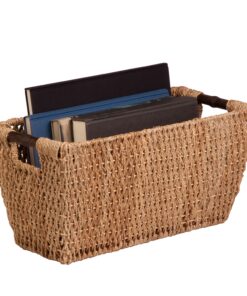 Natural Decorative Seagrass Basket with Handles