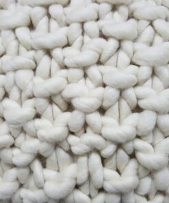 Chunky Wool Textured Throw Pillow