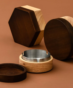 Two-Tone Wooden Ashtray