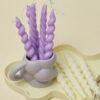 Candy Cane Spiral Candles 2Pc Set