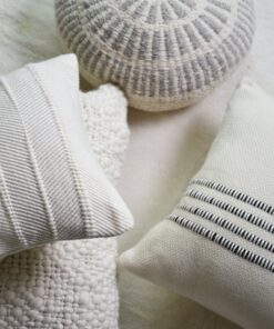Natural Striped Decorative Pillow