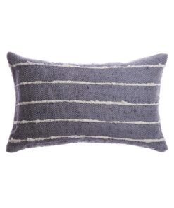 Slate Raw Silk Square Pillow