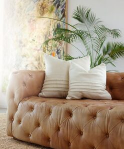 Merino Wool Striped Throw Pillow