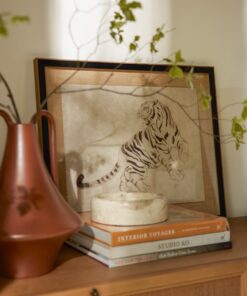 Vintage Natural Marble Catchall - Black