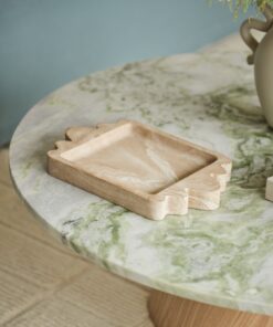 Modern Travertine Resin Tray - Travertine