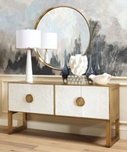 Decorative Matte White Catchall - White