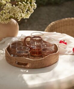 Organic Rattan Tray - Natural