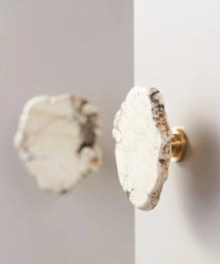 White Turquoise Stone Cabinet Knob and Pull