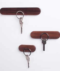 Magnetic Wooden Wall Key Holder