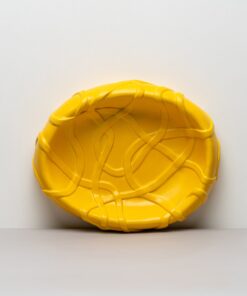 Freesia Centerpiece Plate - Draped Edge Design