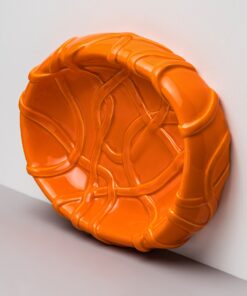 Persimmon Orange Decorative Tray - Artful Gloss Relief