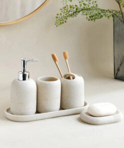 Stone Bathroom Accessories Set