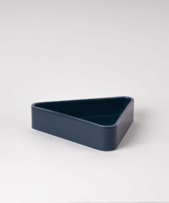 Snorkel Blue Geometric Bowl - Low-Profile Triangle Silhouette