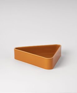 Umami Yellow Geometric Bowl - Low-Profile Triangle Silhouette
