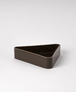 Wetland Green Fruit Tray - Sculpted Rounded Triangle