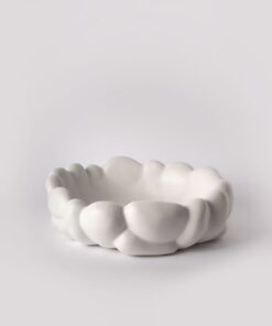 Vaporous Grey Centerpiece Bowl - Soft Cloud-Edge Silhouette