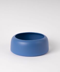 Electric Blue Rounded Rim Decorative Bowl