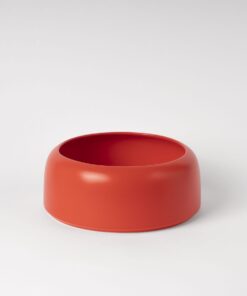 Strong Coral Rounded Rim Decorative Bowl