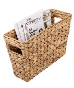 Natural Decorative Water Hyacinth Tall Storage Basket