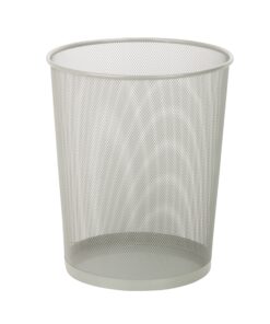 18L Small Wire Mesh Wastebasket (Single or 2-Pack) - Silver