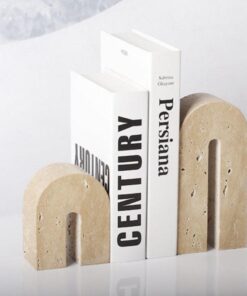 U-Shaped Stone Book Stand Holder